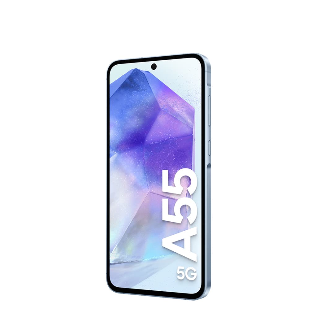 02 Galaxy A55 Blue Sidefront